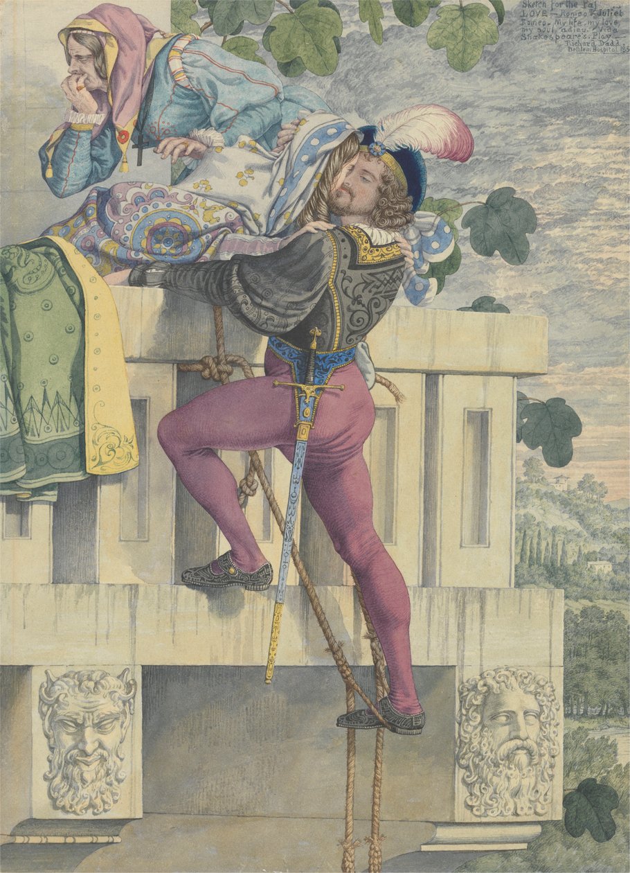 Skizze für die Leidenschaften: Liebe von Richard Dadd
