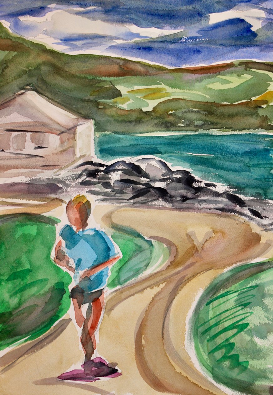 Jogger, Tiburon, 2017 von Richard Fox