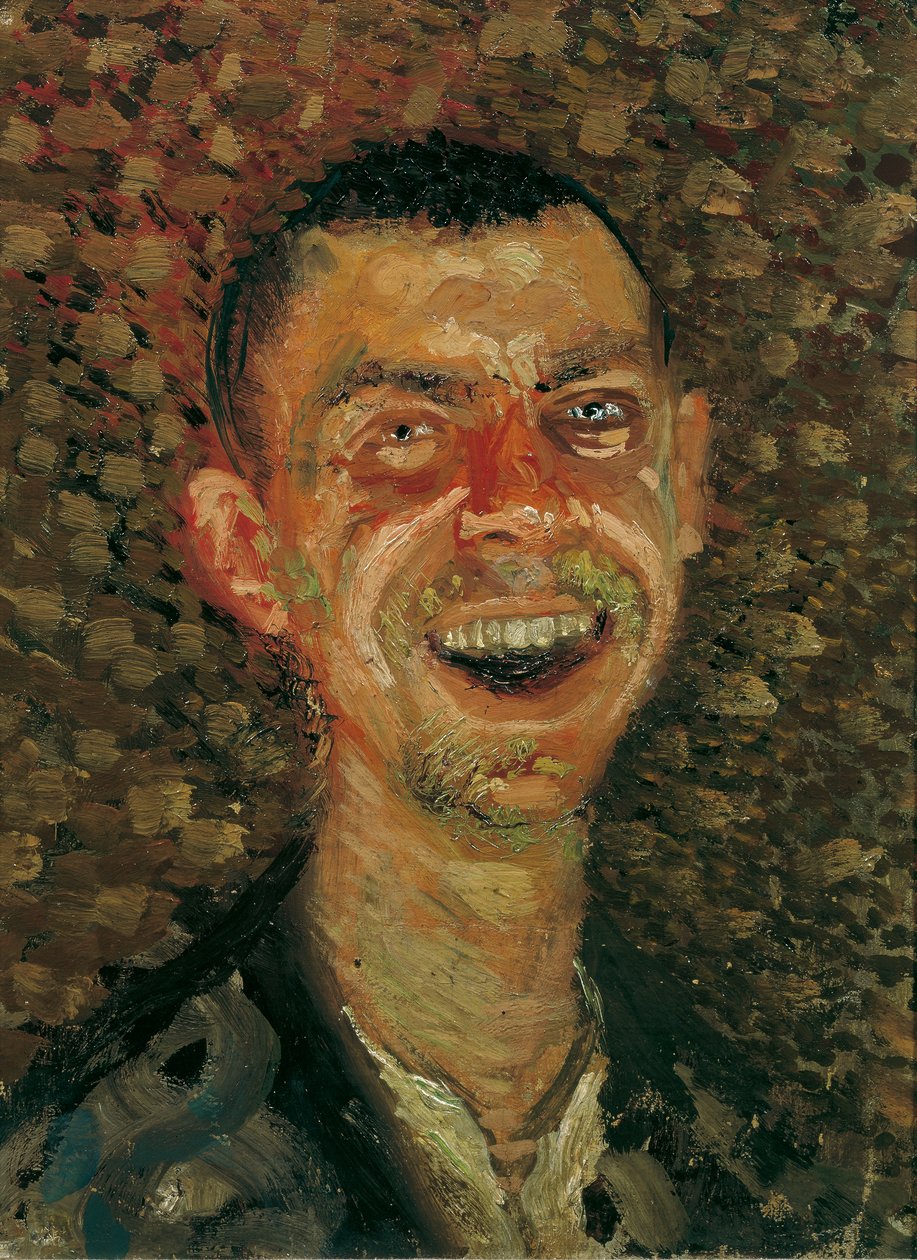 Selbstbildnis, lachend von Richard Gerstl