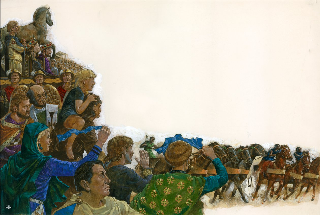 Rennen im Hippodrom 530 n. Chr. von Richard Hook