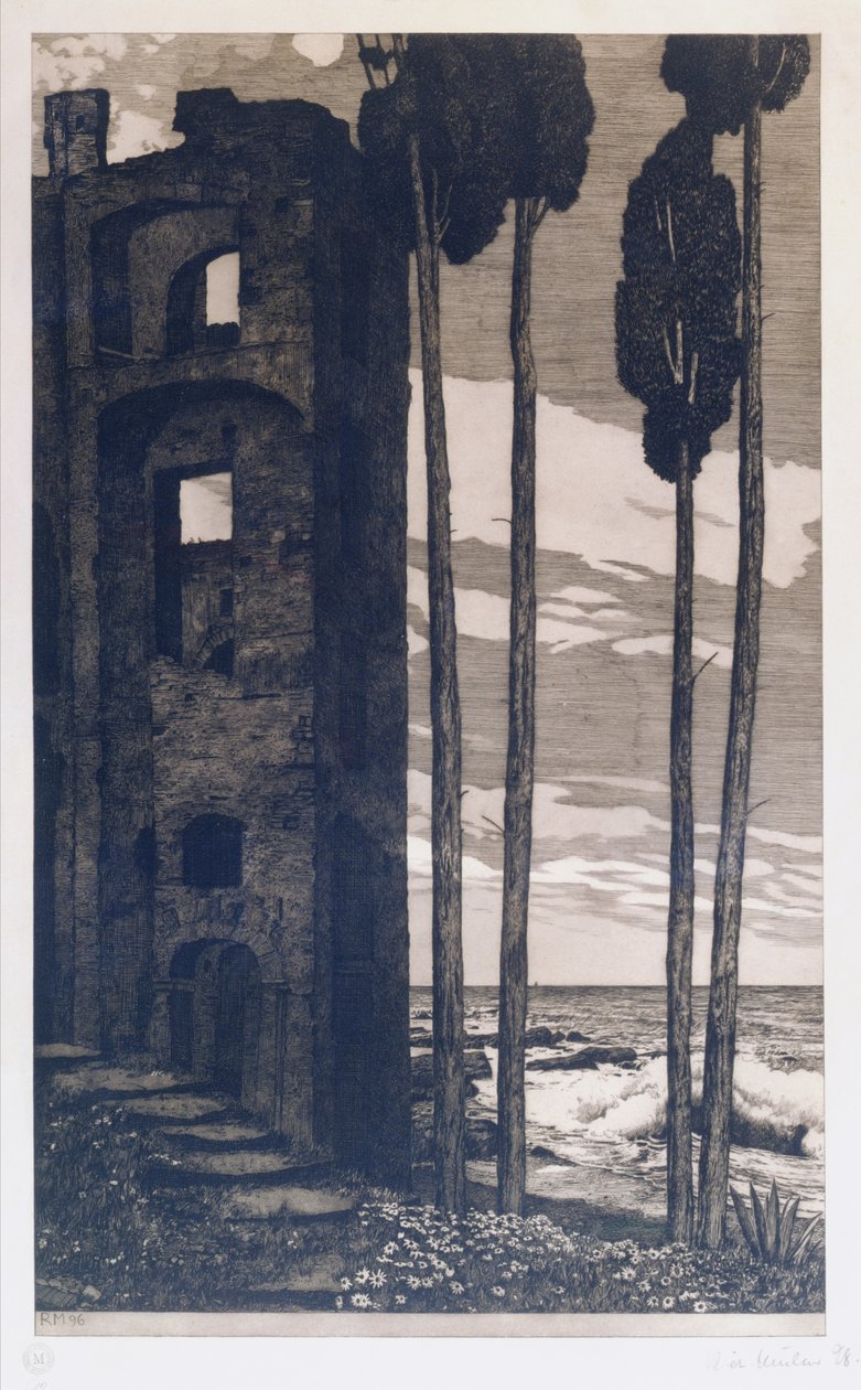 Ruinen am Meer von Richard Mueller