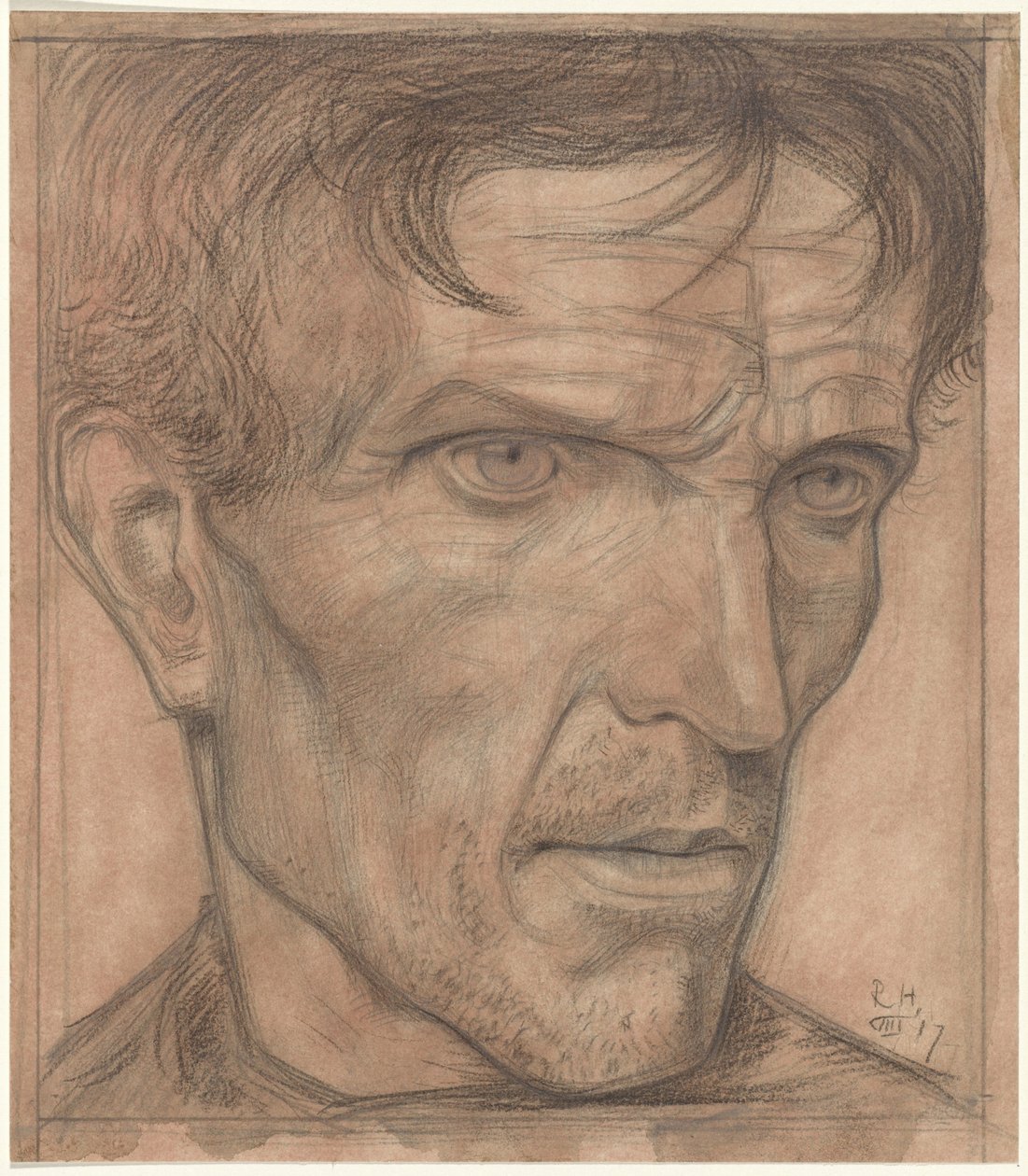 Kopf eines Mannes von Richard Nicolaüs Roland Holst