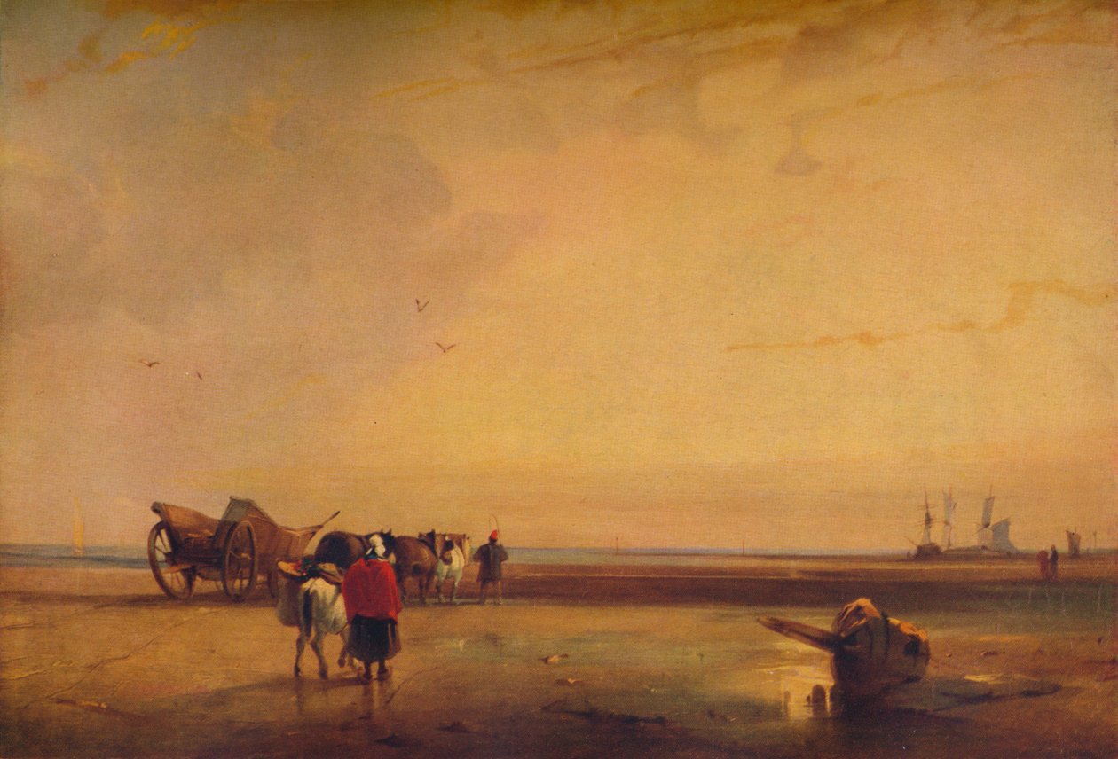 Boulogne-Strände, 1827 von Richard Parkes Bonington