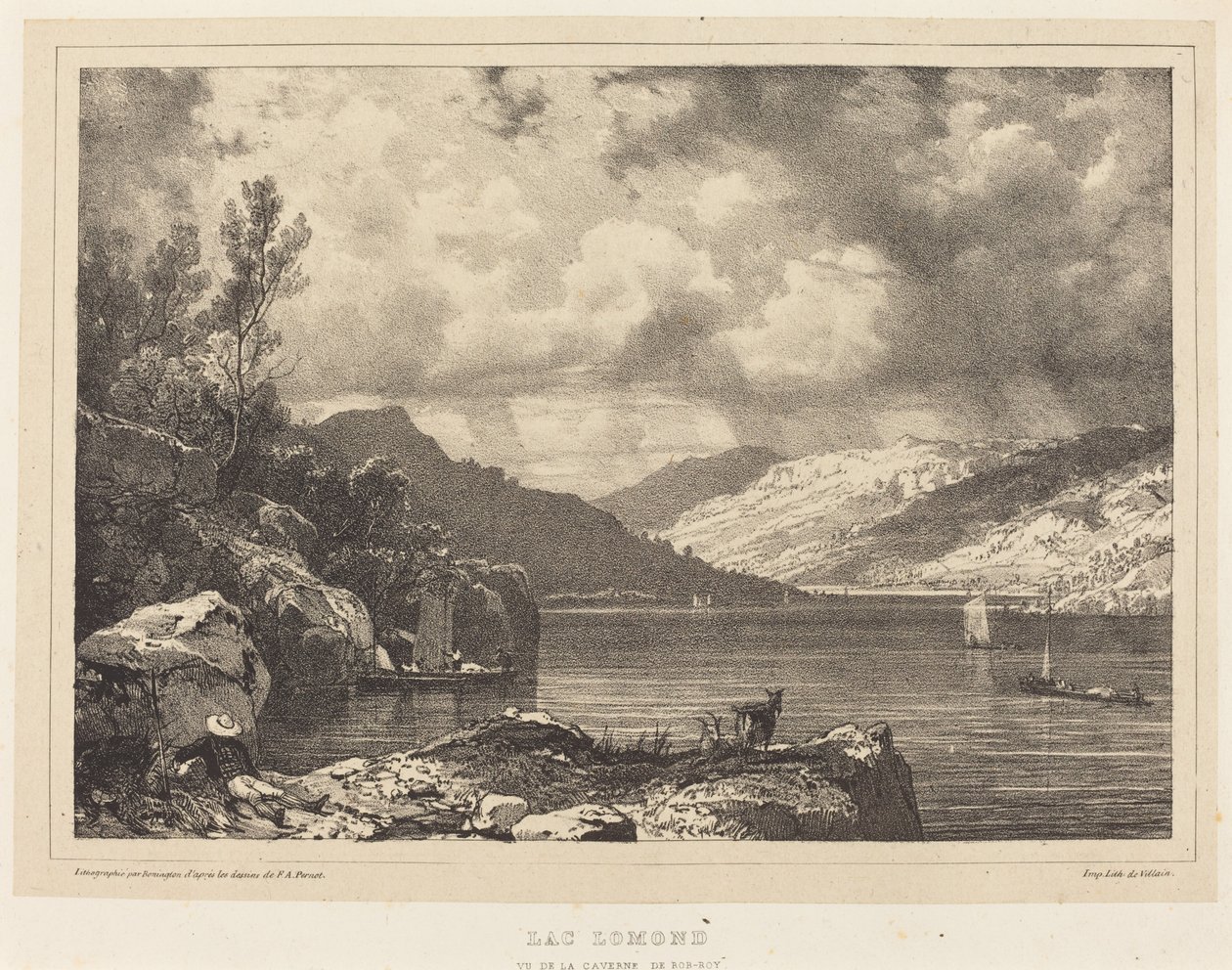 See Lomond von Richard Parkes Bonington after Francois Alexandre Pernot