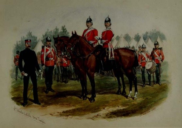 Zweites Freiwilligenbataillon, Royal Fusiliers von Richard Simkin