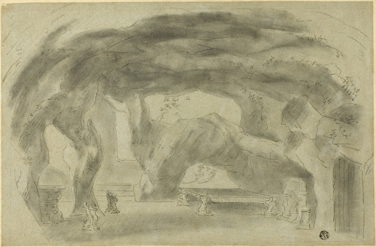 Inneres einer Grotte von Richard Wilson