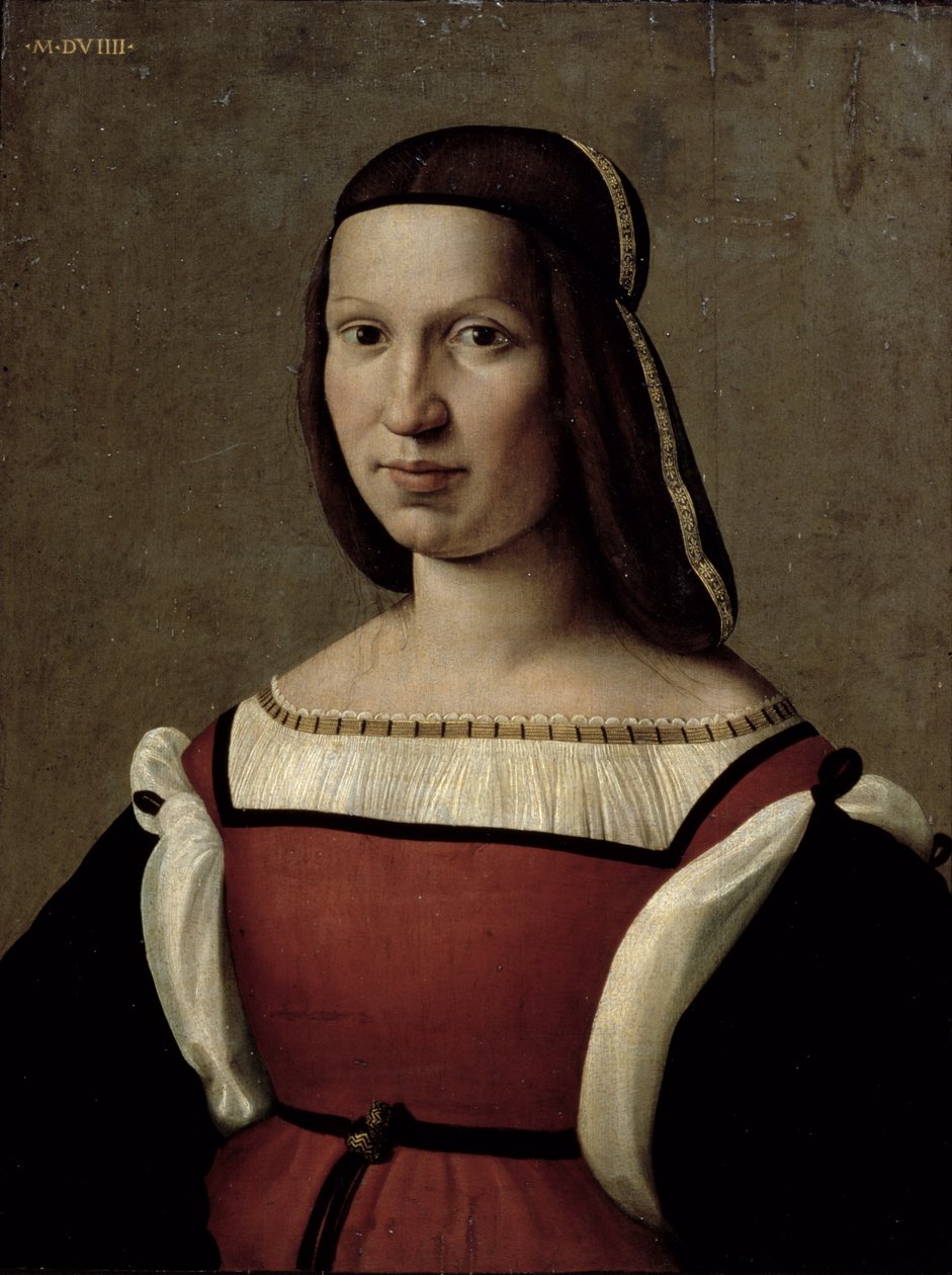 Porträt einer Frau, 1509 von Ridolfo , Il Ghirlandaio