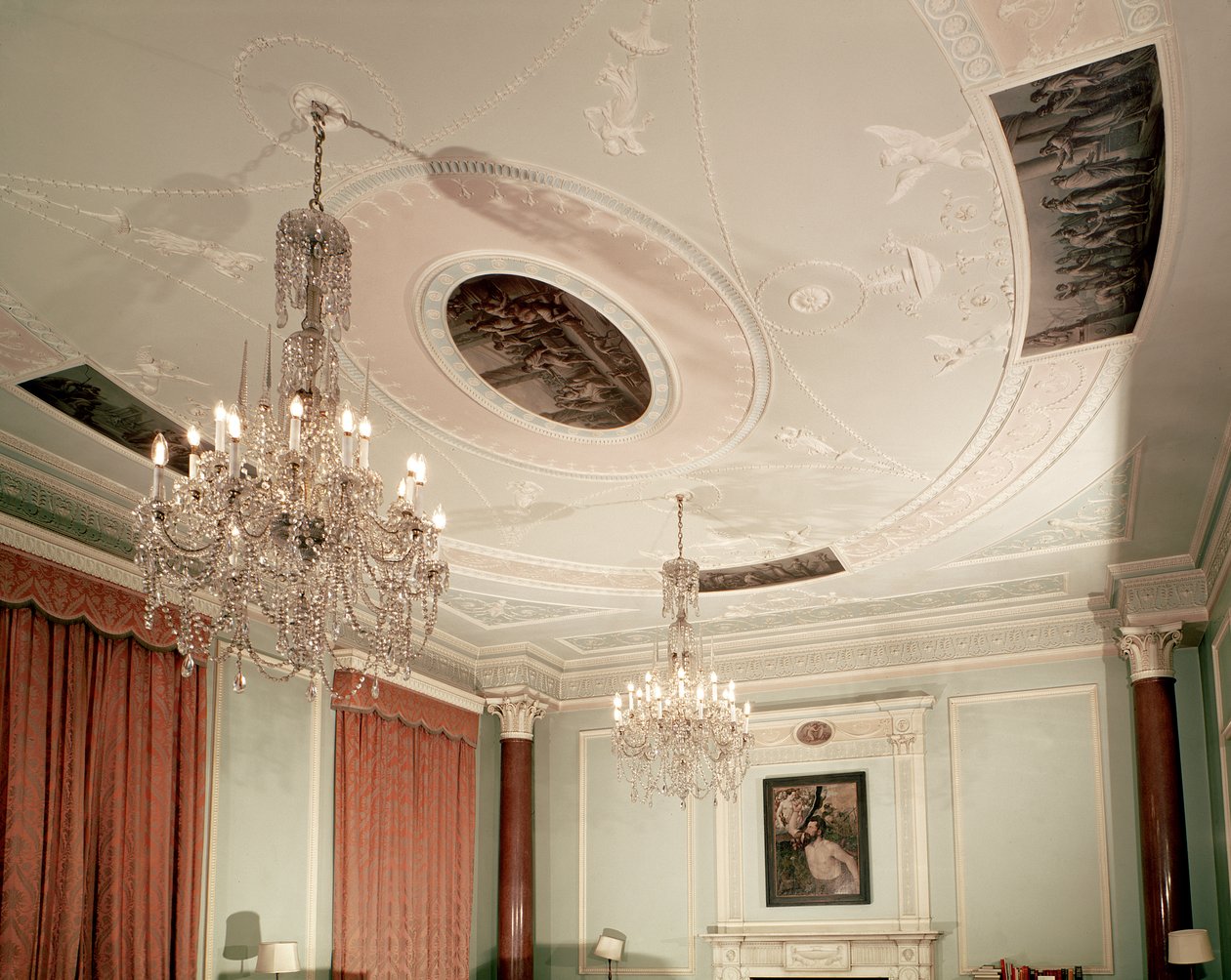 Vorderes Wohnzimmer, 1775 von Robert Adam