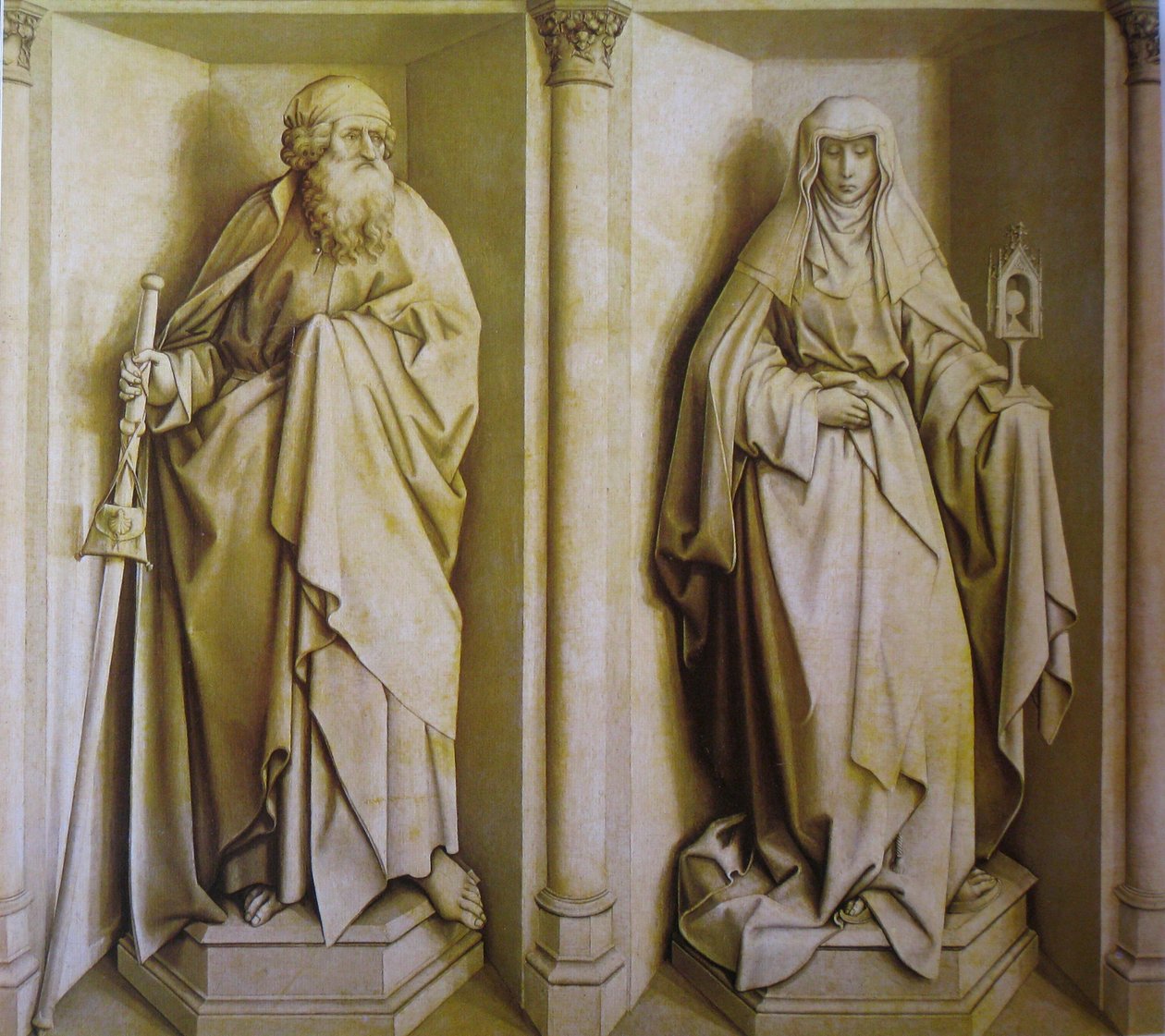 Sant Jaume und Santa Clara von Robert Campin