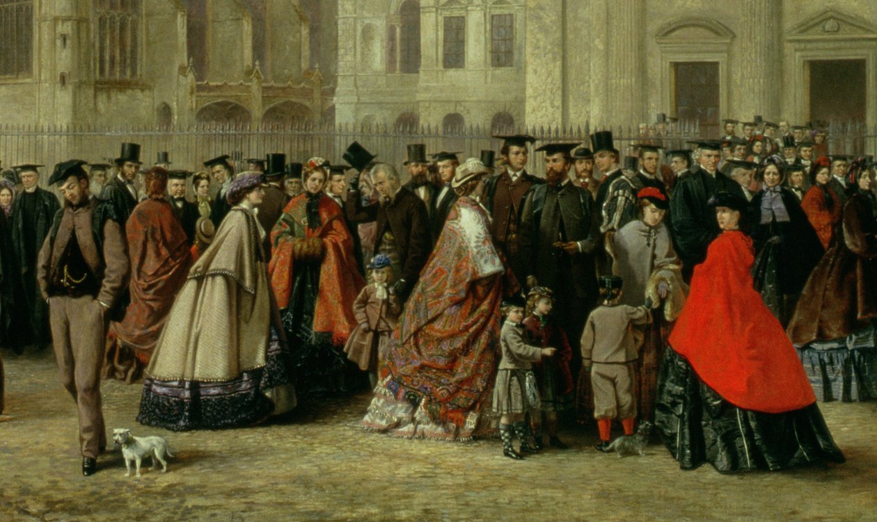 Degree Morning in Cambridge, 1863 (Detail) von Robert Farren