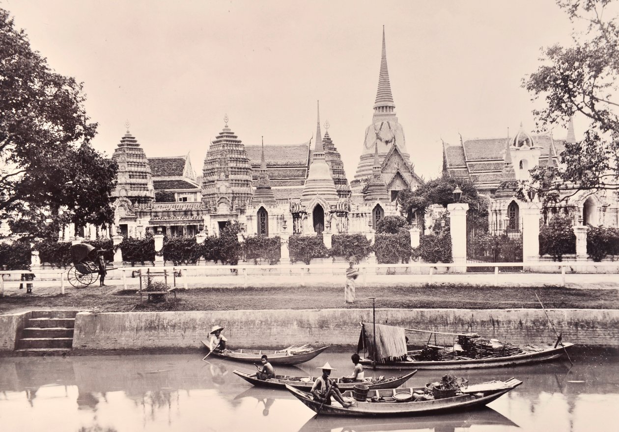 Ansicht eines Kanals in Bangkok, ca. 1890 von Robert Lenz