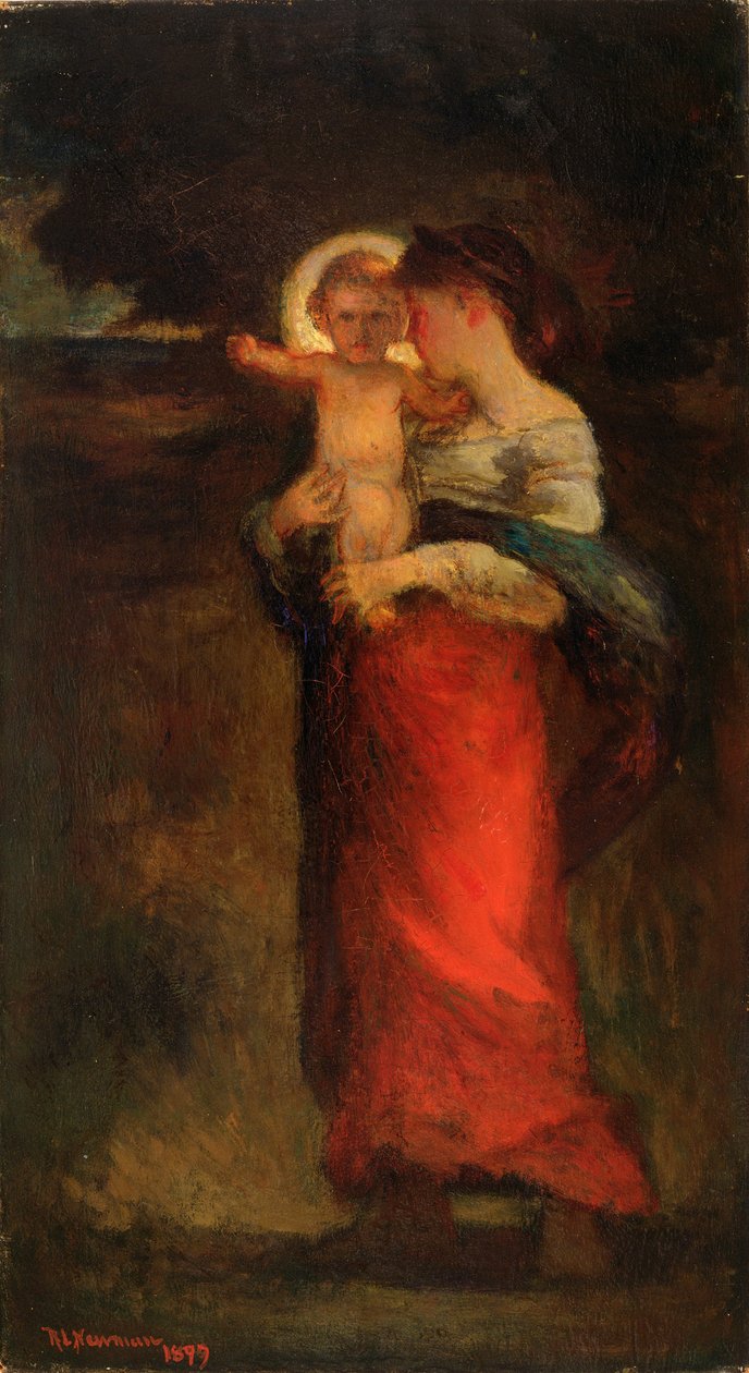 Madonna und Kind, 1897 von Robert Loftin Newman