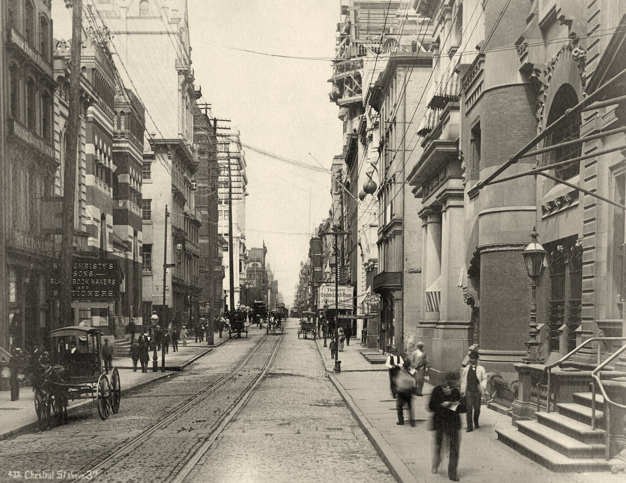 Chestnut Street, westlich von der 3rd Street, ca. 1885 von Robert Newell