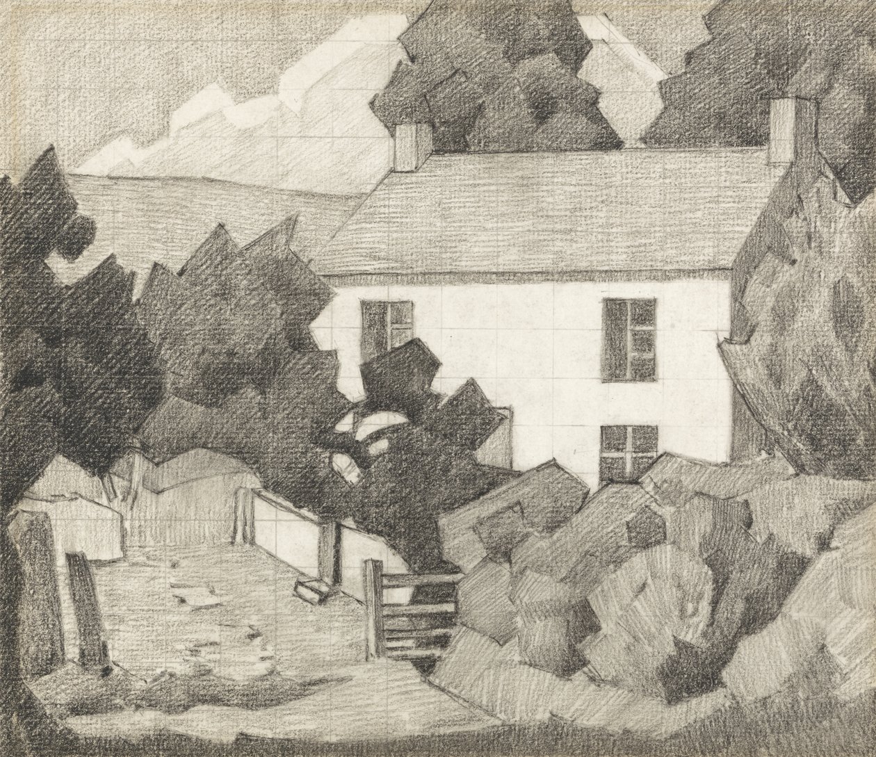 Das Weiße Haus, ca. 1920 von Robert Polhill Bevan