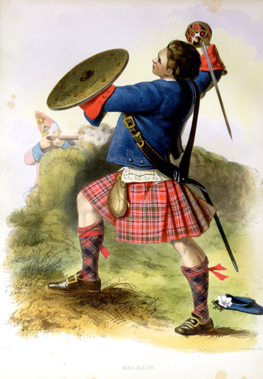 Gillies MacBean bei Culloden im Jahr 1746 von Robert Ronald McIan