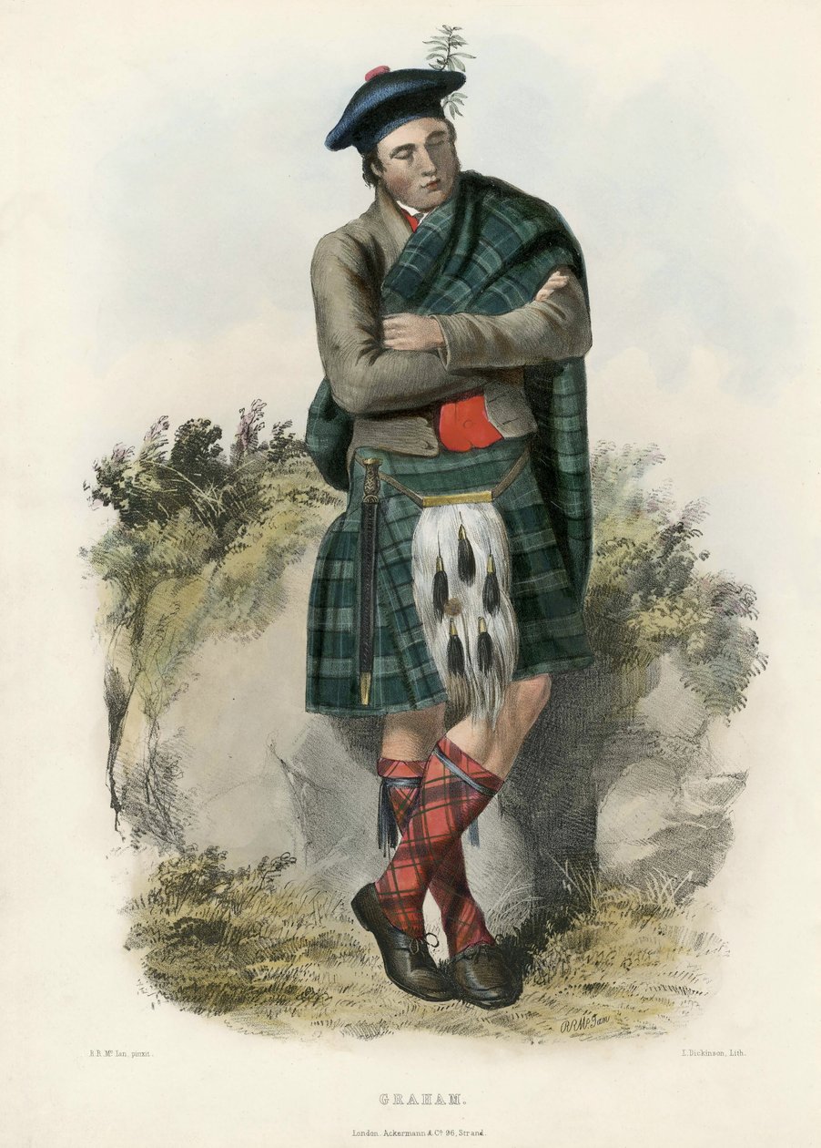 Graham, aus The Clans of the Scottish Highlands, 1845 von Robert Ronald McIan