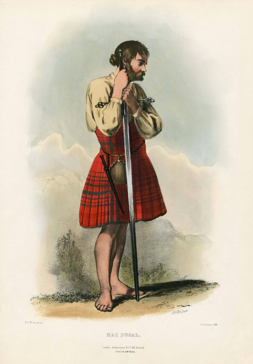Mac Dugal, aus Die Clans der schottischen Highlands, veröffentlicht 1845 von Robert Ronald McIan