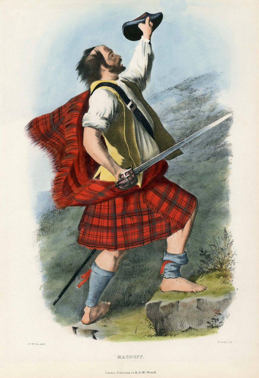 Macduff, aus Die Clans der schottischen Highlands, veröffentlicht 1845 von Robert Ronald McIan