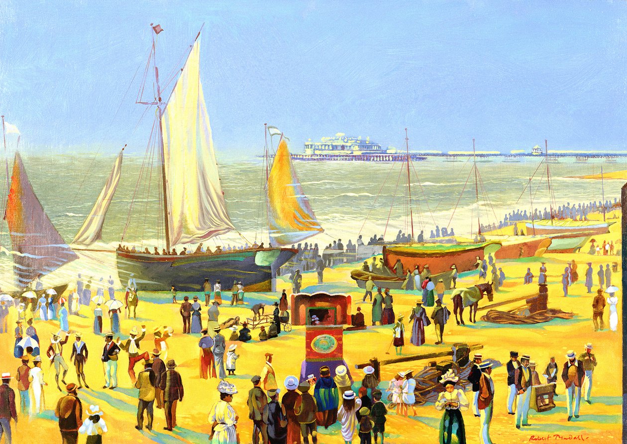 Geister am Brighton Beach von Robert Tyndall