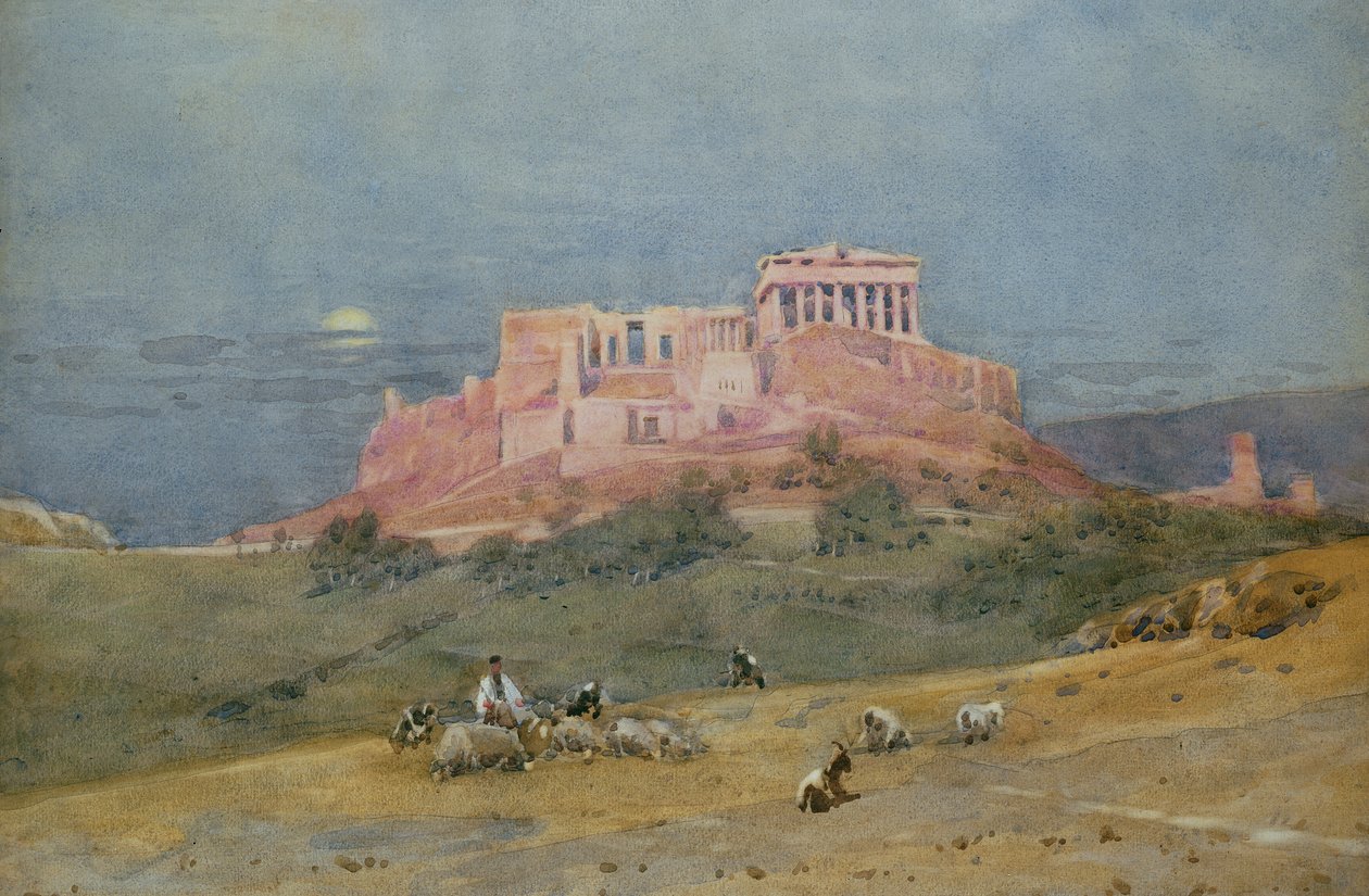 Die Akropolis, ca. 1885 von Robert Weir Allan