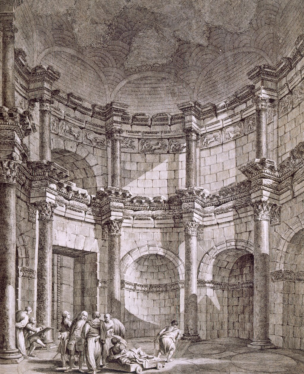 Der Tempel des Jupiter, veröffentlicht 1764 von Robert Adam