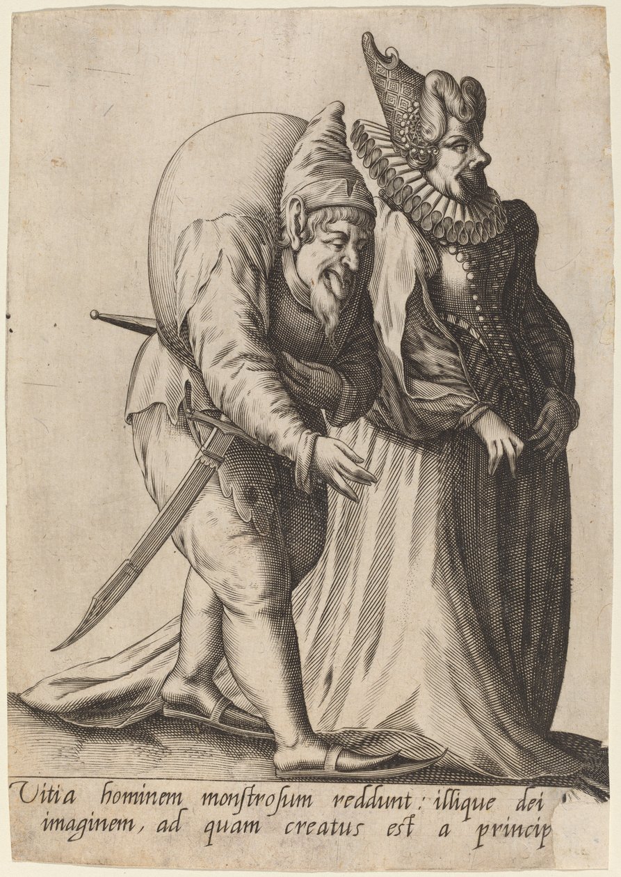 Vitia hominem monstrosum, 1597 von Robert Boissard