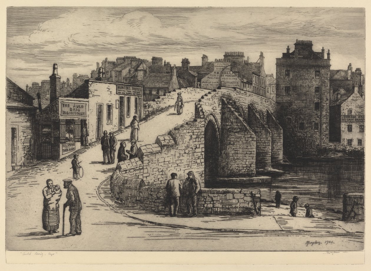Auld Brig, Ayr von Robert Bryden