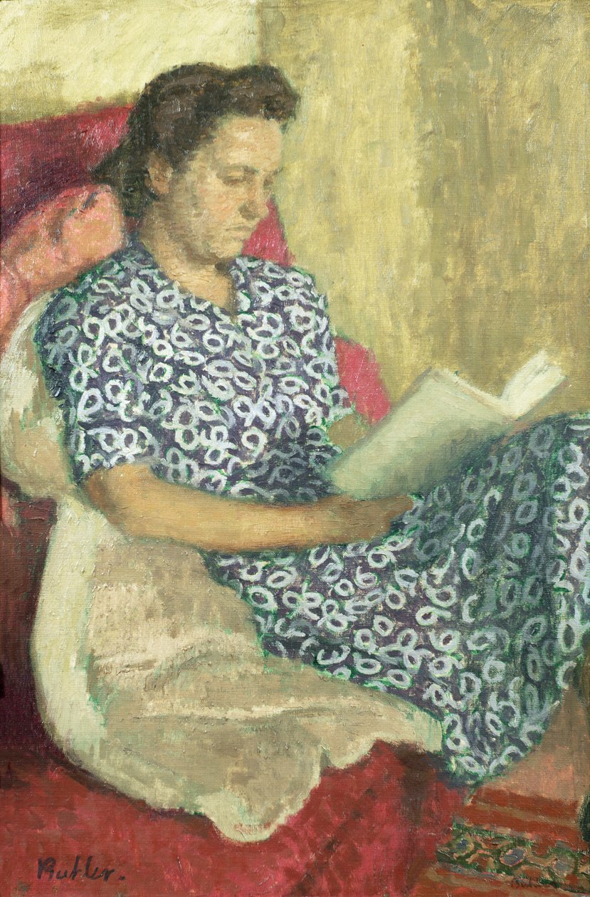 Porträt einer lesenden Frau von Robert Buhler