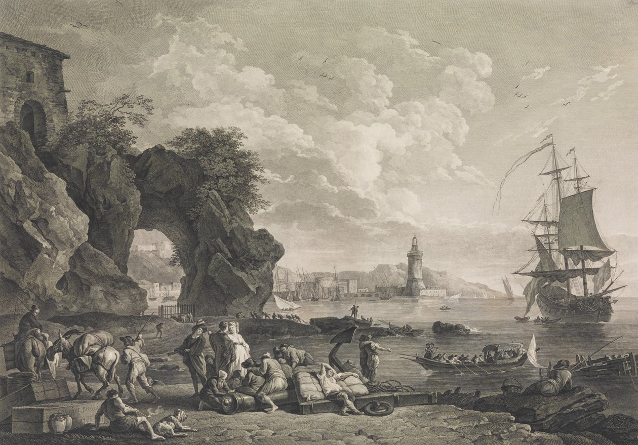 Ansicht von Pausilype bei Neapel von Robert Daudet