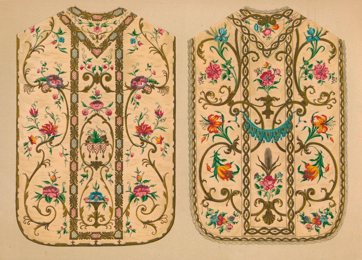 Bestickte Kaseln von Luigi & Ersilia Martini, 1893 von Robert Dudley