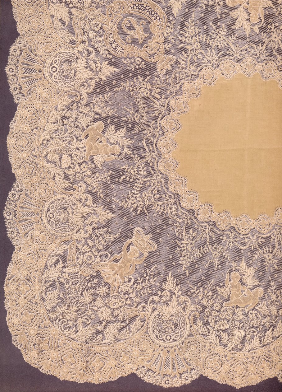 Taschentuch aus Brüsseler Spitze, 1863 von Robert Dudley