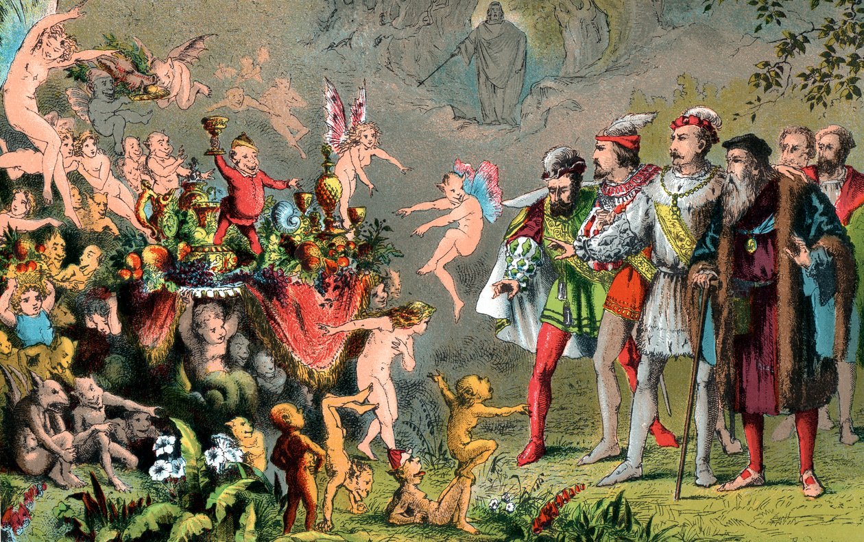 Szene aus Shakespeares Der Sturm, 1856-1858 von Robert Dudley