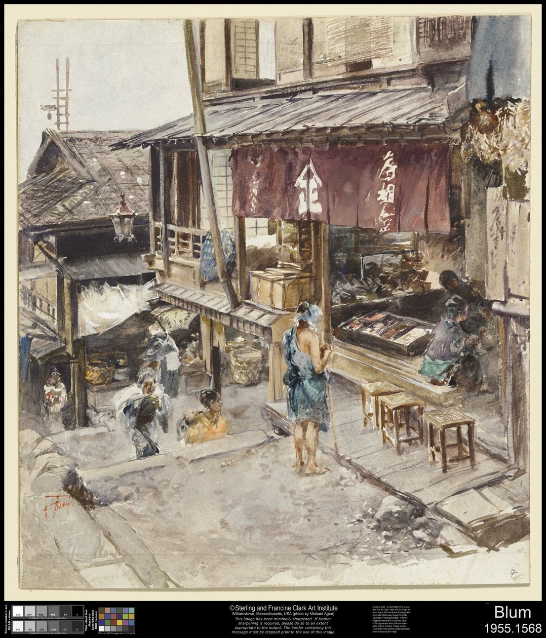 Eine Straße in Ikao, Japan, III von Robert Frederick Blum