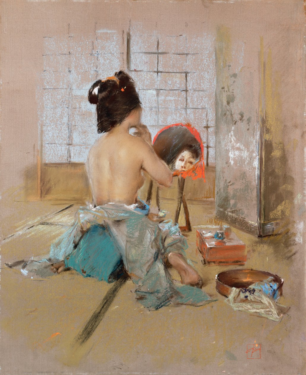 Geisha bei ihrer Toilette von Robert Frederick Blum