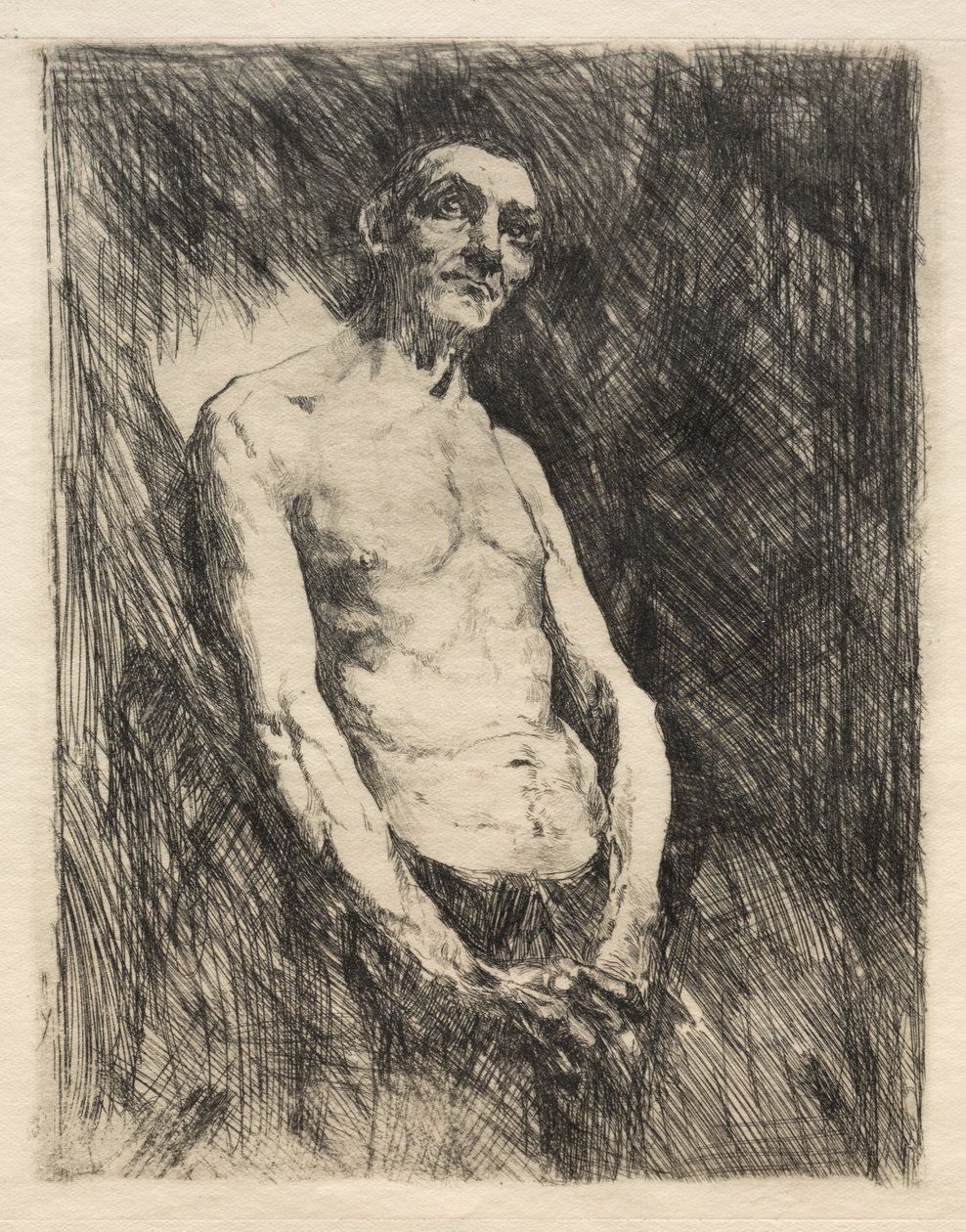 Halbnackte Figur eines Mannes von Robert Frederick Blum