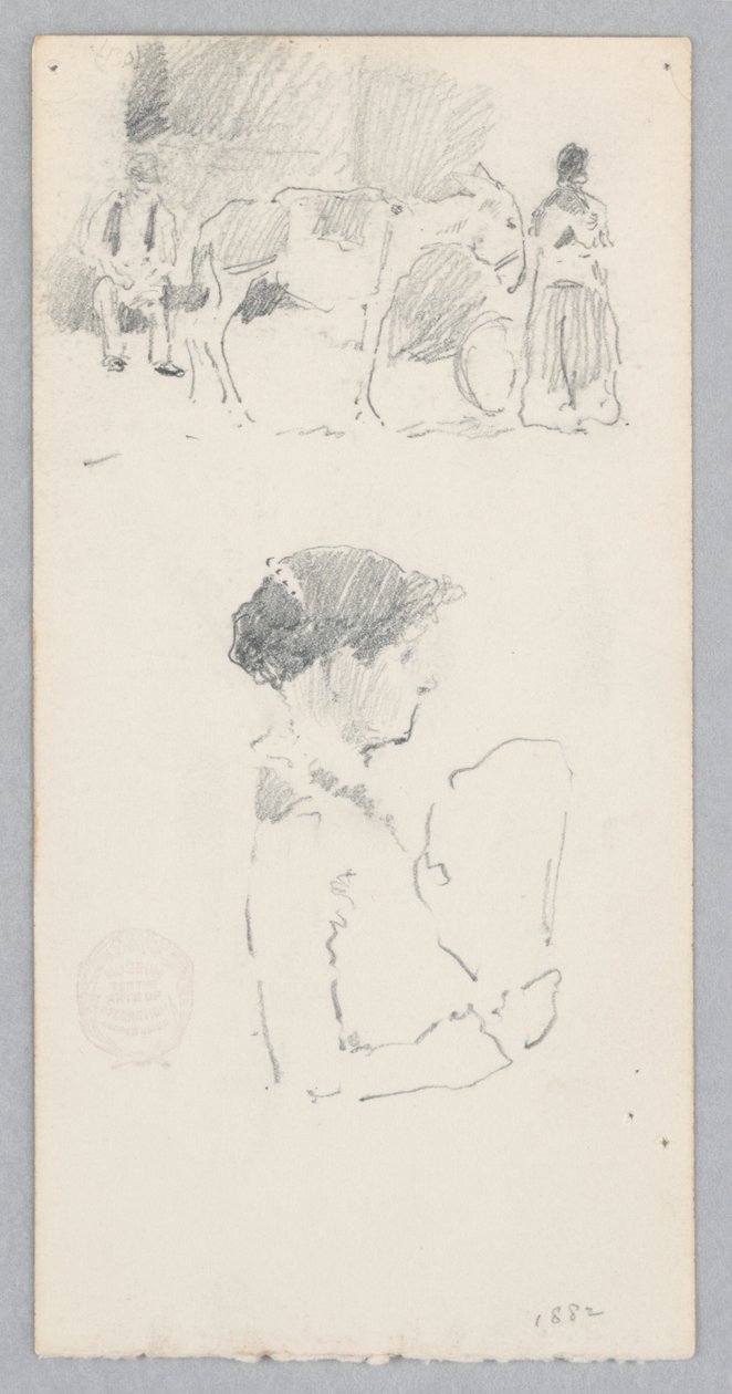 Straßenszene von Robert Frederick Blum