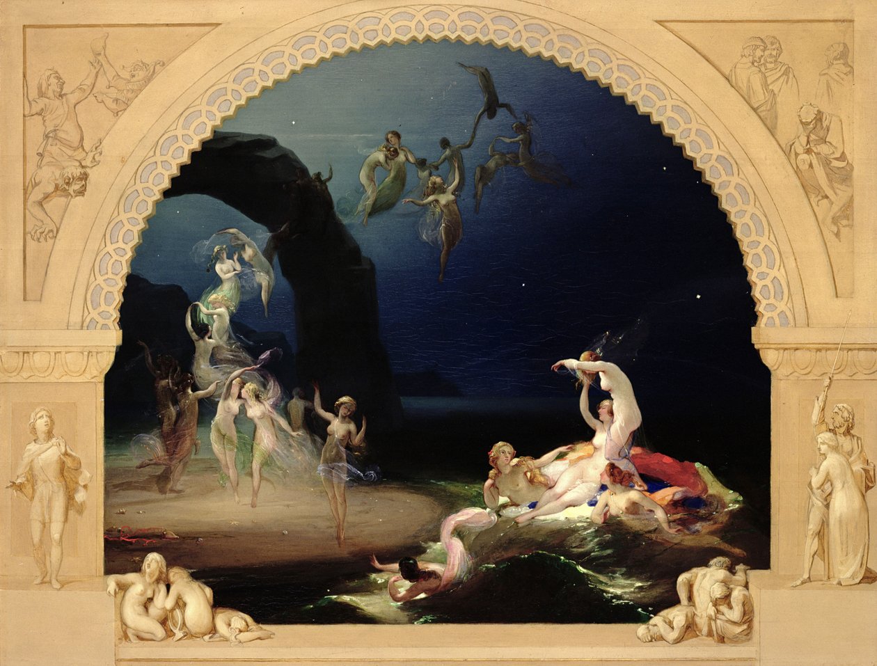 Komm zu diesen gelben Sanden (Panel) von Robert Huskisson