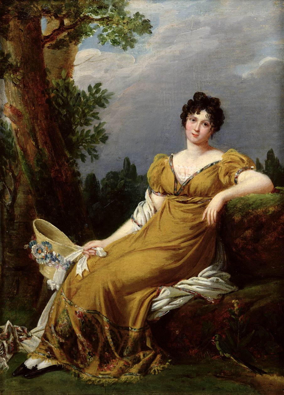Porträt einer sitzenden Frau von Robert Lefevre