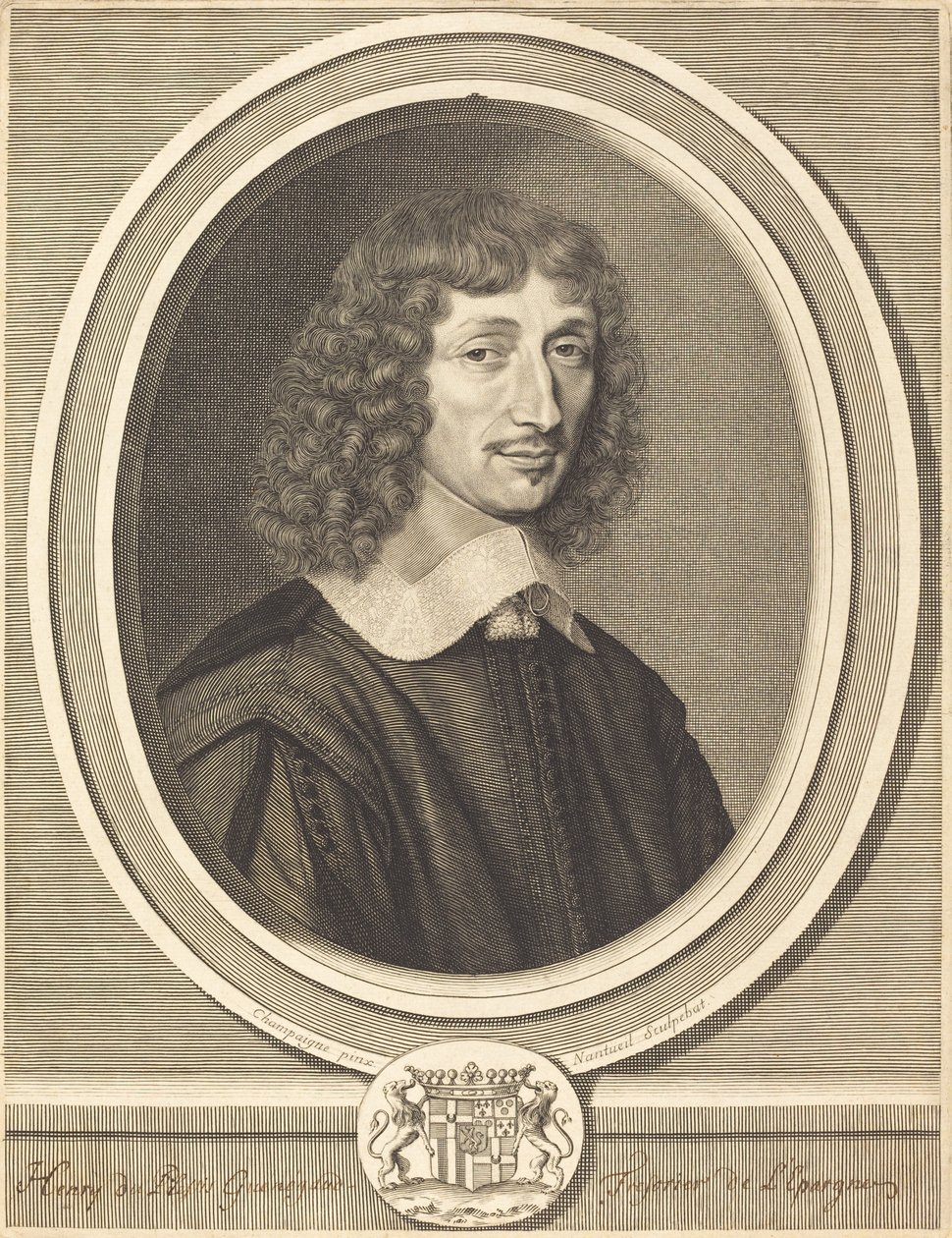 Henri de Guenegaud von Robert Nanteuil after Philippe de Champaigne