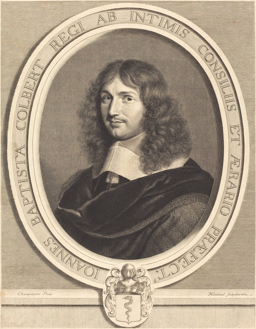 Jean-Baptiste Colbert von Robert Nanteuil after Philippe de Champaigne
