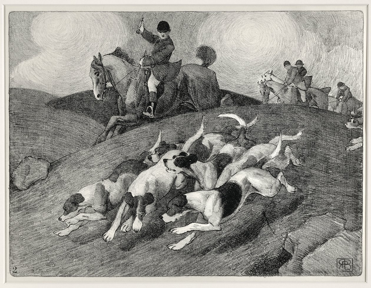 Jagdszene von Robert Polhill Bevan