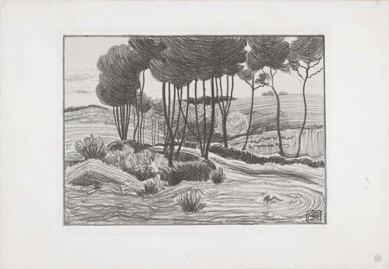 Die Pappeln von Robert Polhill Bevan
