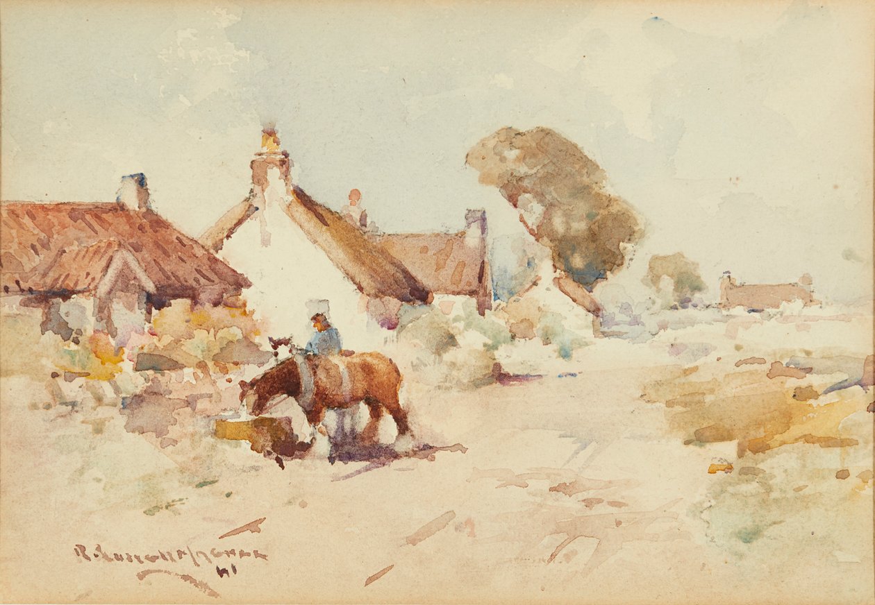 Pferd und Wagen von Robert Russell MacNee