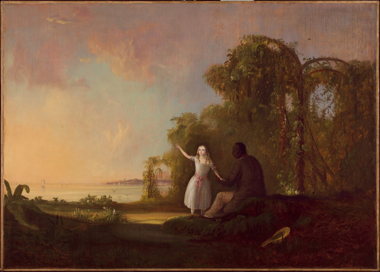 Onkel Tom und kleine Eva von Robert Seldon Duncanson