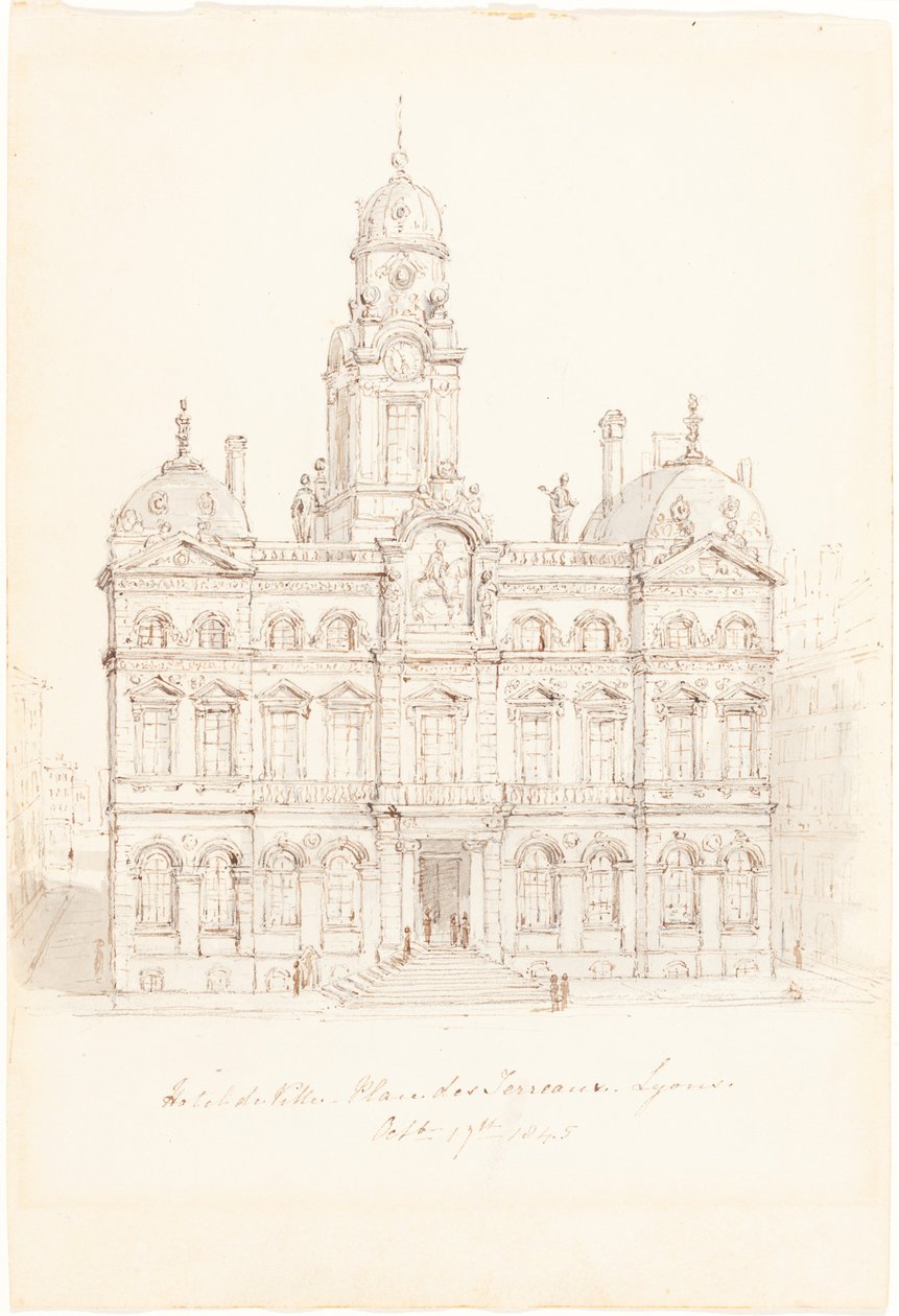 Rathaus, Place des Terreaux, Lyon von Robert Smirke