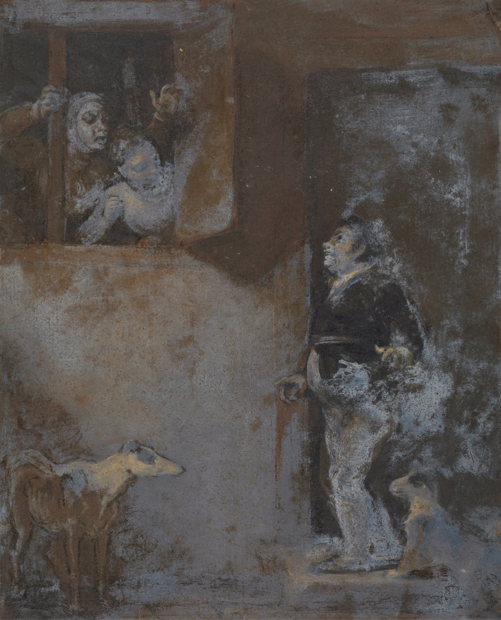 Launce mit seinem Hund Crab von Robert Smirke