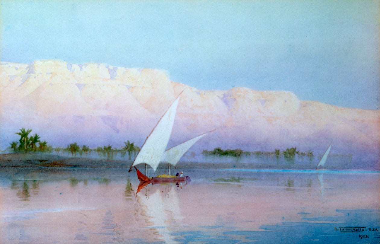 Boot auf dem Nil von Robert Talbot Kelly