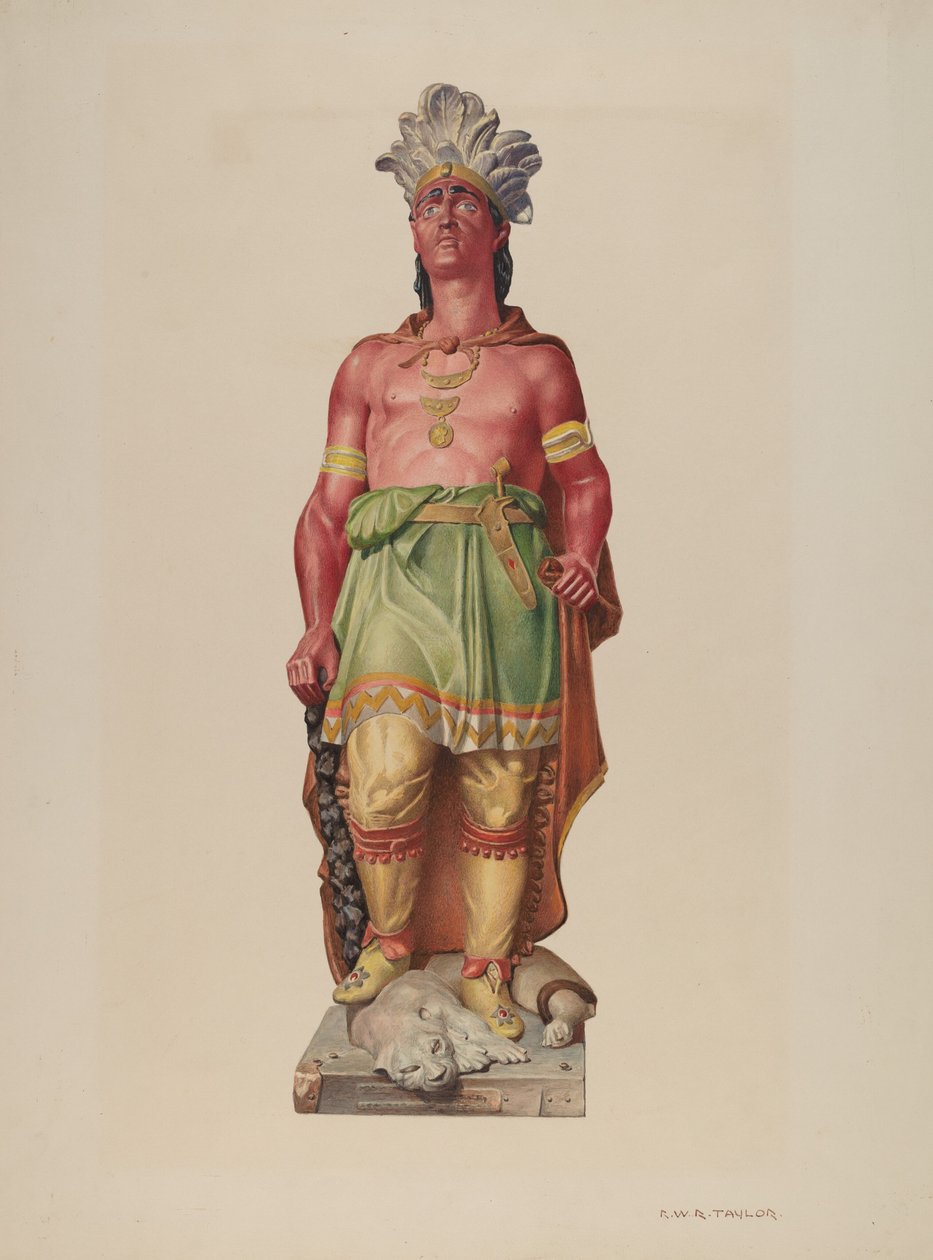 Indianer im Zigarrenladen von Robert W.R. Taylor