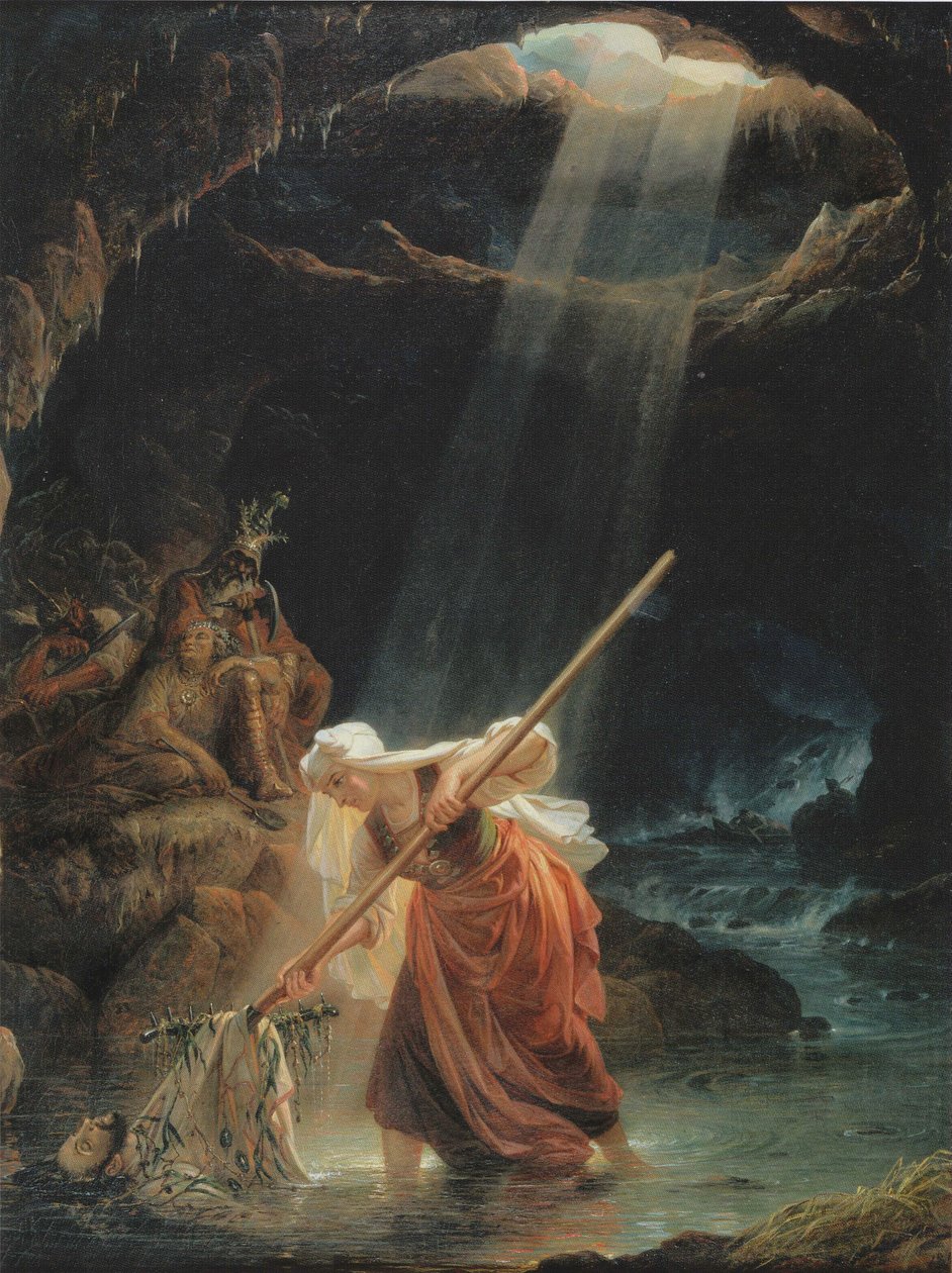 Lemminkäinens Mutter in Tuonela von Robert Wilhelm Ekman