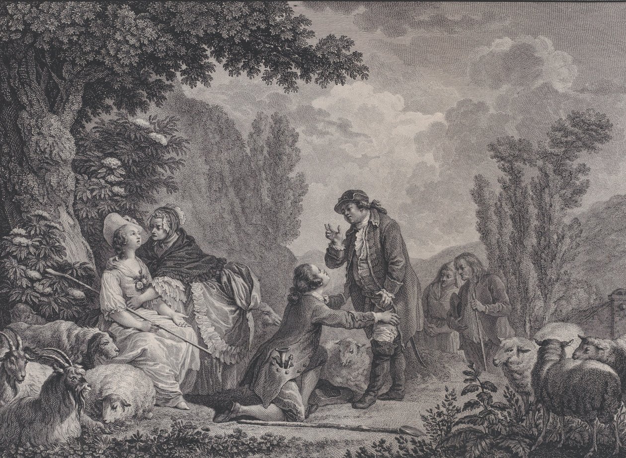 La reconoissance de Fonrose, 1786 von Robert de Launay
